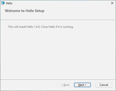 Welcome, with the text of [ui-text.WelcomeText]
